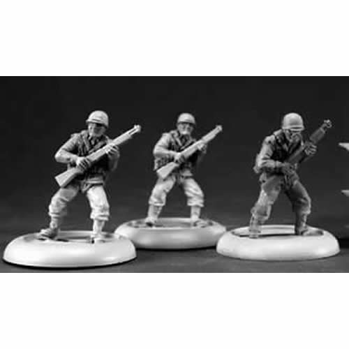 RPR37011 American Infantrymen Miniature 25mm Heroic Scale (ONLINE ORDER ONLY)