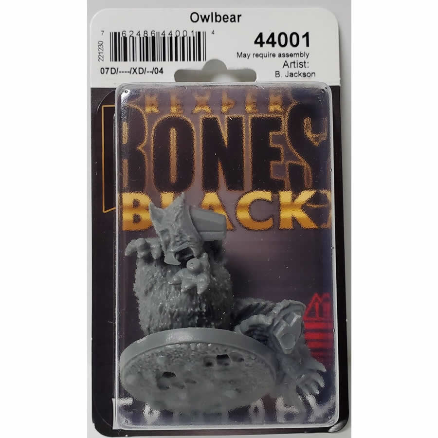 RPR44001 Owlbear Miniature 25mm Heroic Scale Reaper Bones Black (ONLINE ORDER ONLY)