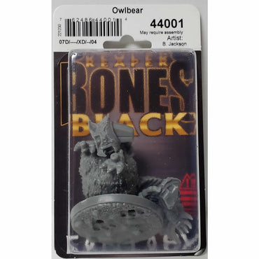RPR44001 Owlbear Miniature 25mm Heroic Scale Reaper Bones Black (ONLINE ORDER ONLY)
