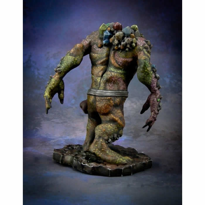 RPR44002 Rock Troll Miniature 25mm Heroic Scale Reaper Bones Black (ONLINE ORDER ONLY)