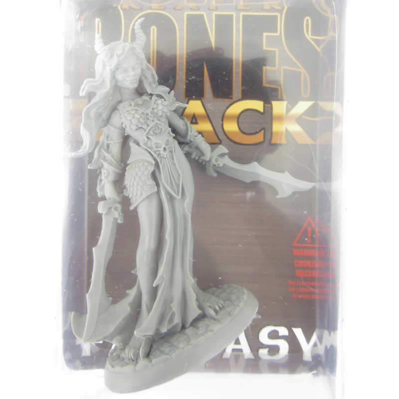 RPR44003 Ziba Female Efreeti Miniature 25mm Heroic Scale Reaper Bones Black (ONLINE ORDER ONLY)