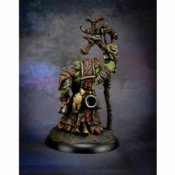 RPR44004 Surkar Orc Shaman Miniature 25mm Heroic Scale Reaper Bones Black (ONLINE ORDER ONLY)