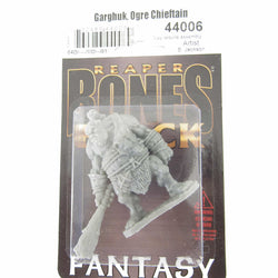 RPR44006 Garghuk Ogre Chieftain Miniature 25mm Heroic Scale Bones Black (ONLINE ORDER ONLY)