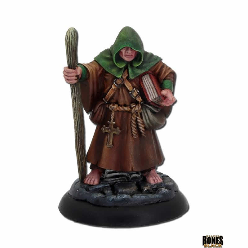 RPR44007 Brother Hammond Traveling Monk Miniature 25mm Heroic Scale Bones Black (ONLINE ORDER ONLY)