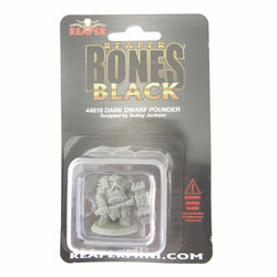 RPR44010 Dark Dwarf Pounder Miniature 25mm Heroic Scale Bones Black (ONLINE ORDER ONLY)