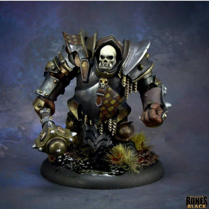 RPR44011 Maggotcrown Ogre Juggernaut Miniature 25mm Heroic Scale Bones Black (ONLINE ORDER ONLY)