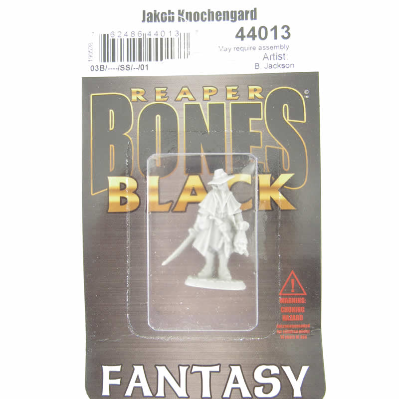 RPR44013 Jakob Knochengard Miniature 25mm Heroic Scale Bones Black (ONLINE ORDER ONLY)
