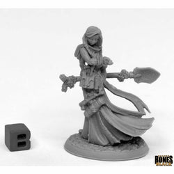 RPR44015 Dvandra Lukesia Sorceress  Miniature 25mm Heroic Scale Bones Black (ONLINE ORDER ONLY)