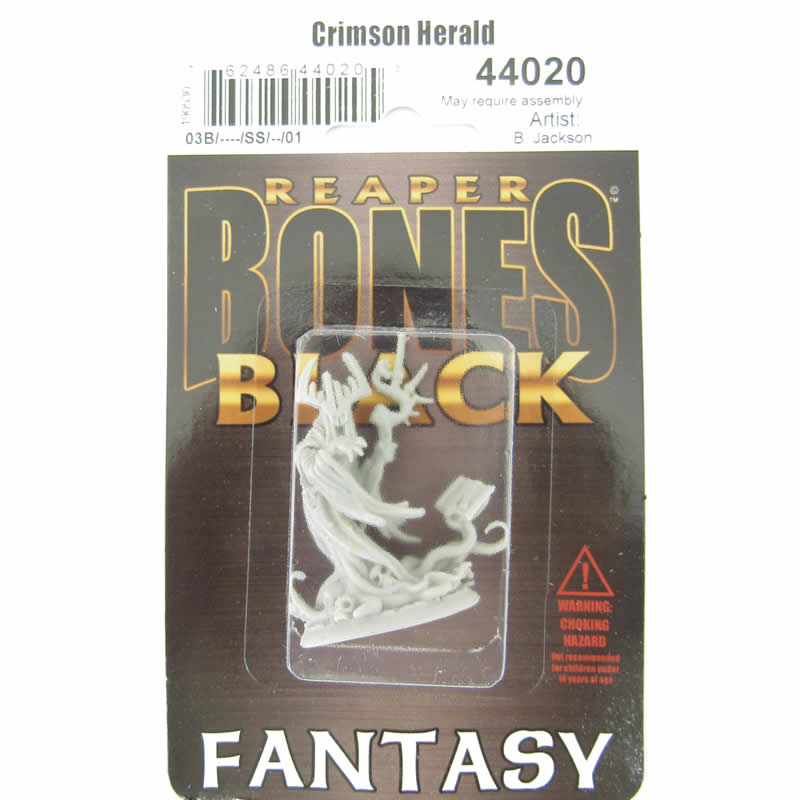 RPR44020 The Crimson Herald Disciples of Cthon Miniature 25mm Heroic Scale Bones Black (ONLINE ORDER ONLY)