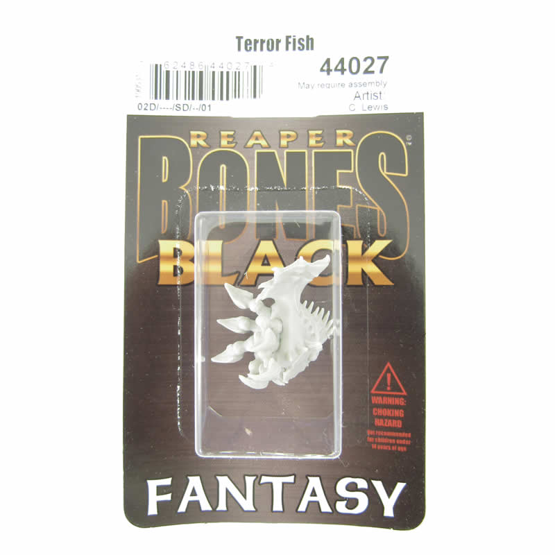 RPR44027 Terror Fish Monster Miniature 25mm Heroic Scale Bones Black (ONLINE ORDER ONLY)