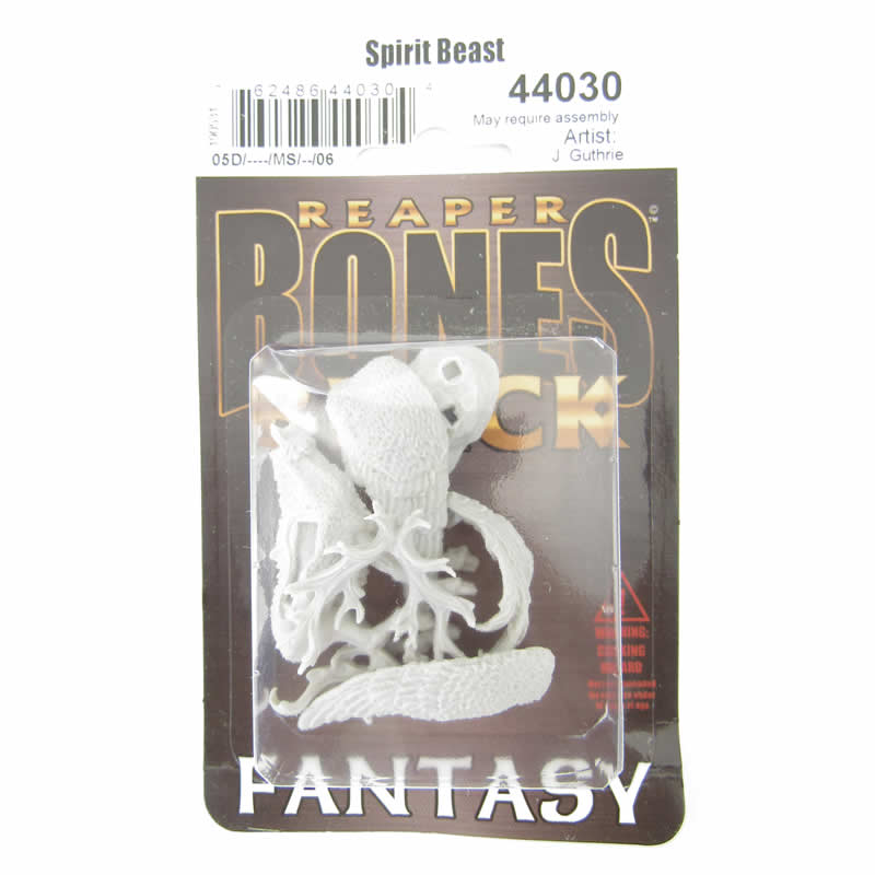RPR44030 Spirit Beast Monster Miniature 25mm Heroic Scale Bones Black (ONLINE ORDER ONLY)