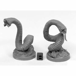 RPR44031 Giant Leeches Miniature 25mm Heroic Scale Bones Black (ONLINE ORDER ONLY)