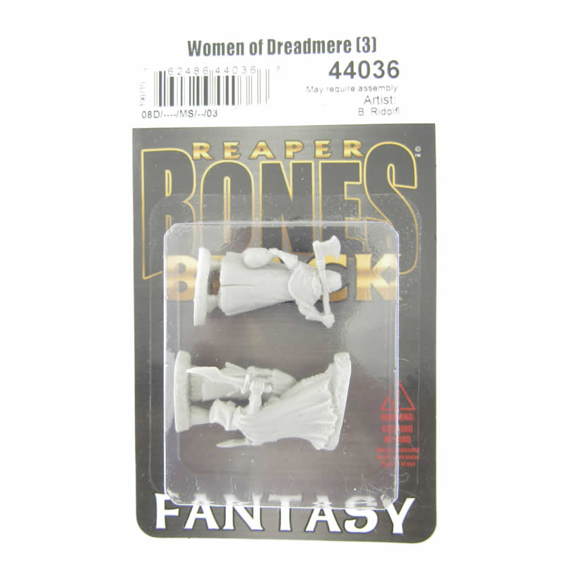 RPR44036 Women of Dreadmere Miniature 25mm Heroic Scale Bones Black (ONLINE ORDER ONLY)