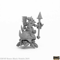 RPR44055 Bloodstone Gnome Cavalry Miniature 25mm Heroic Scale Bones Black (ONLINE ORDER ONLY)