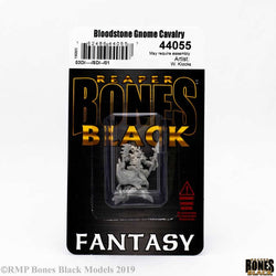 RPR44055 Bloodstone Gnome Cavalry Miniature 25mm Heroic Scale Bones Black (ONLINE ORDER ONLY)