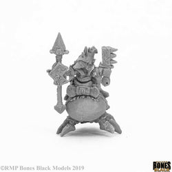 RPR44055 Bloodstone Gnome Cavalry Miniature 25mm Heroic Scale Bones Black (ONLINE ORDER ONLY)