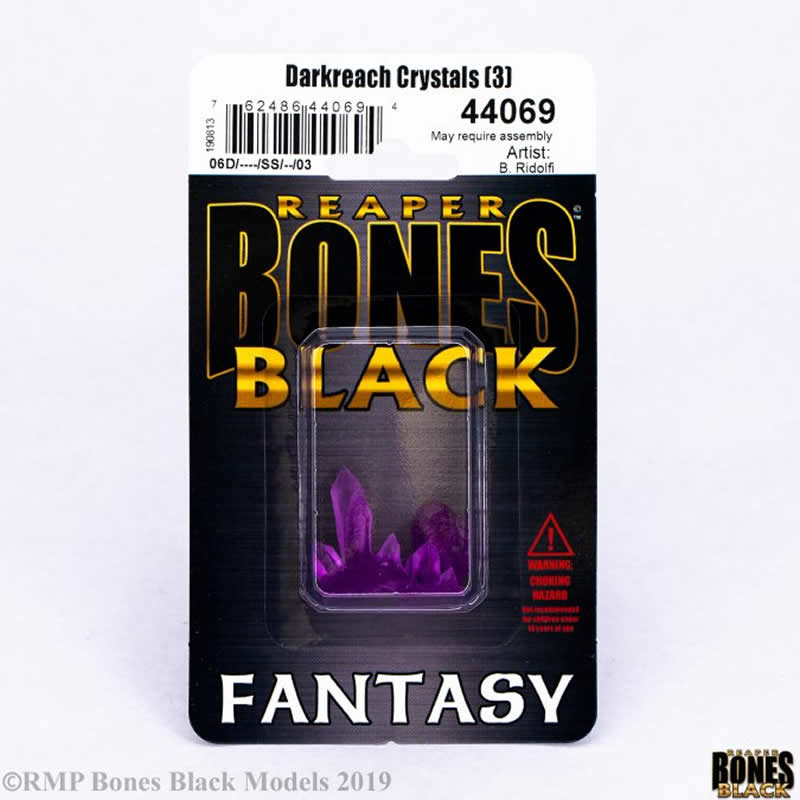 RPR44069 Darkreach Crystals Miniature 25mm Heroic Scale Bones Black (ONLINE ORDER ONLY)