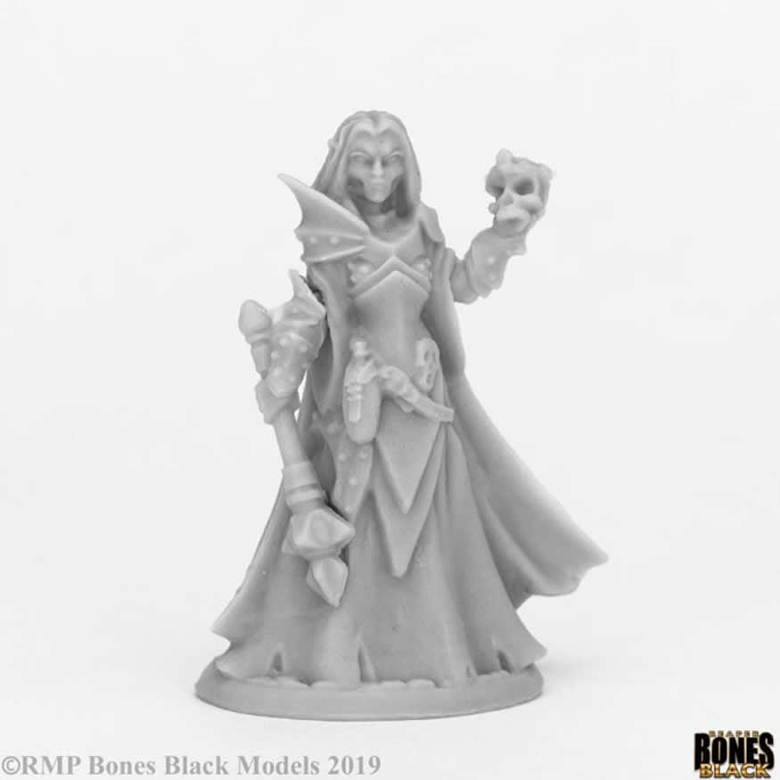 RPR44071 Dark Elf Priestess Miniature 25mm Heroic Scale Bones Black (ONLINE ORDER ONLY)