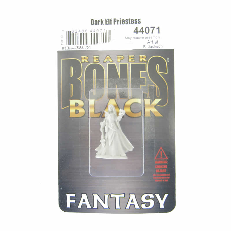 RPR44071 Dark Elf Priestess Miniature 25mm Heroic Scale Bones Black (ONLINE ORDER ONLY)