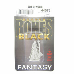 RPR44073 Dark Elf Wizard Miniature 25mm Heroic Scale Bones Black (ONLINE ORDER ONLY)