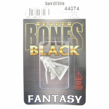 RPR44074 Dark Elf Elite Miniature 25mm Heroic Scale Bones Black (ONLINE ORDER ONLY)