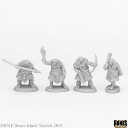 RPR44086 Black Bear Tribe Cavemen Miniature 25mm Heroic Scale Bones Black (ONLINE ORDER ONLY)