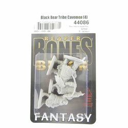 RPR44086 Black Bear Tribe Cavemen Miniature 25mm Heroic Scale Bones Black (ONLINE ORDER ONLY)