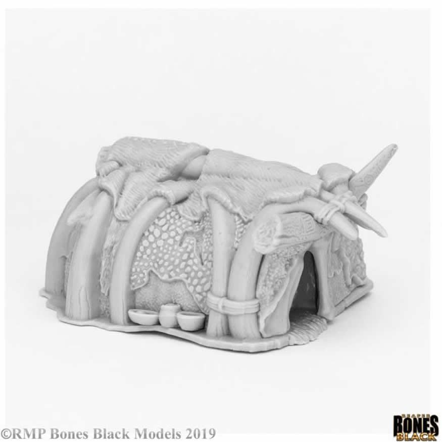 RPR44087 Runehorn Hut Miniature 25mm Heroic Scale Bones Black (ONLINE ORDER ONLY)