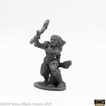 RPR44095 Jade Fire Warrior Miniature 25mm Heroic Scale Bones Black (ONLINE ORDER ONLY)