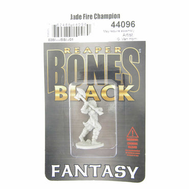 RPR44096 Jade Fire Champion Miniature 25mm Heroic Scale Bones Black (ONLINE ORDER ONLY)