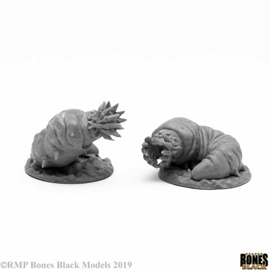RPR44105 Giant Maggots Miniature 25mm Heroic Scale Figure Bones Black (ONLINE ORDER ONLY)