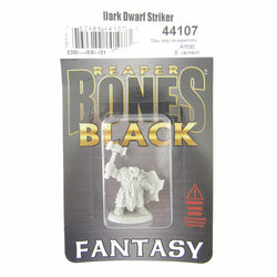 RPR44107 Dark Dwarf Striker Miniature 25mm Heroic Scale Figure Bones Black (ONLINE ORDER ONLY)