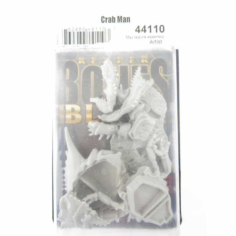 RPR44110 Crab Man Miniature 25mm Heroic Scale Figure Bones Black (ONLINE ORDER ONLY)