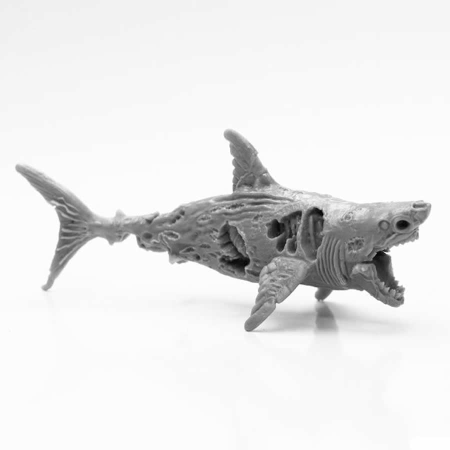 RPR44112 Zombie Shark Miniature 25mm Heroic Scale Figure Bones Black (ONLINE ORDER ONLY)