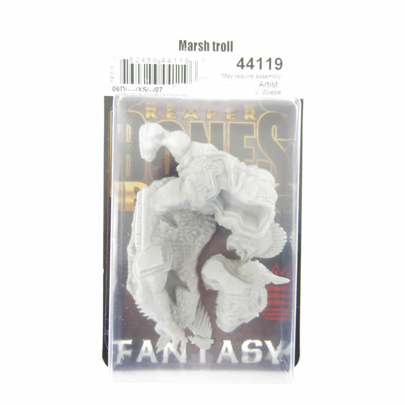 RPR44119 Marsh Troll Miniature 25mm Heroic Scale Figure Bones Black (ONLINE ORDER ONLY)