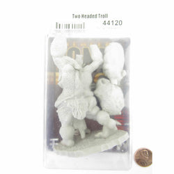 RPR44120 Two Headed Troll Miniature 25mm Heroic Scale Figure Bones Black (ONLINE ORDER ONLY)
