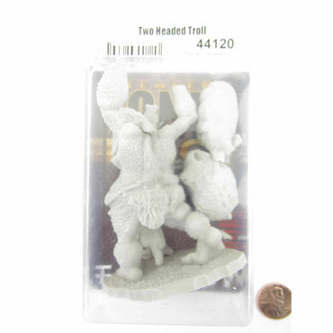 RPR44120 Two Headed Troll Miniature 25mm Heroic Scale Figure Bones Black (ONLINE ORDER ONLY)