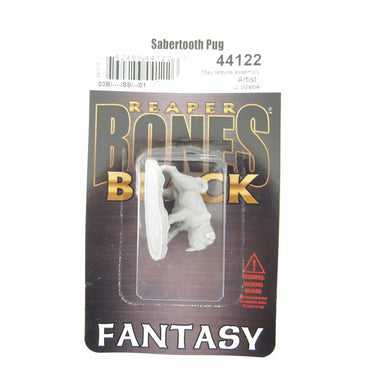 RPR44122 Sabertooth Pug Miniature 25mm Heroic Scale Figure Bones Black (ONLINE ORDER ONLY)