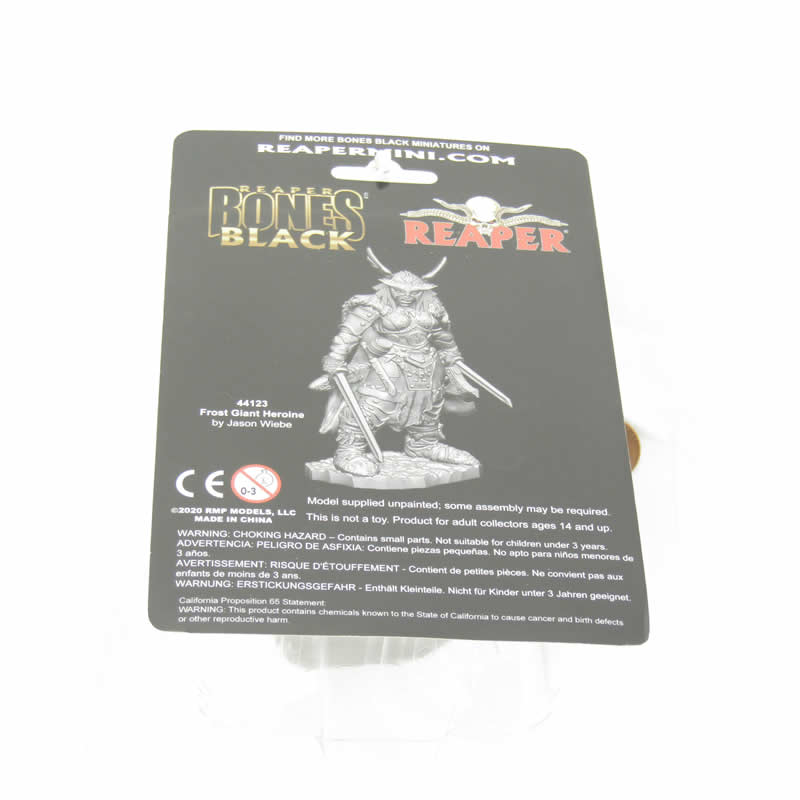 RPR44123 Frost Giant Heroine Miniature 25mm Heroic Scale Figure Bones Black (ONLINE ORDER ONLY)