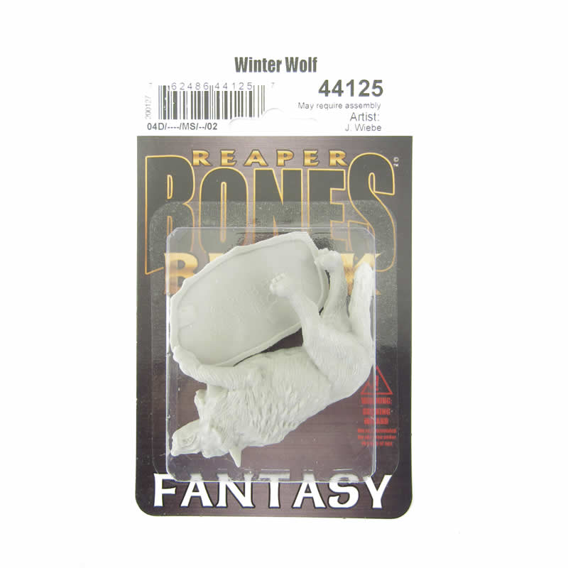 RPR44125 Winter Wolf Miniature 25mm Heroic Scale Figure Bones Black (ONLINE ORDER ONLY)