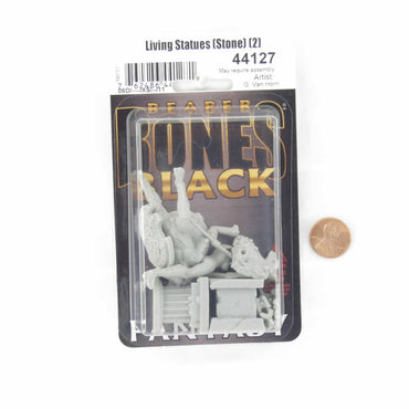 RPR44127 Amazon And Spartan Living Statues Miniature 25mm Heroic Scale Figure Bones Black (ONLINE ORDER ONLY)