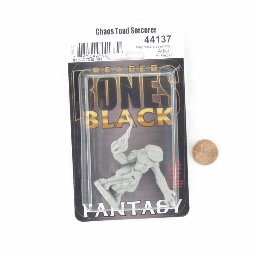 RPR44137 Chaos Toad Sorcerer Miniature 25mm Heroic Scale Figure Bones Black (ONLINE ORDER ONLY)