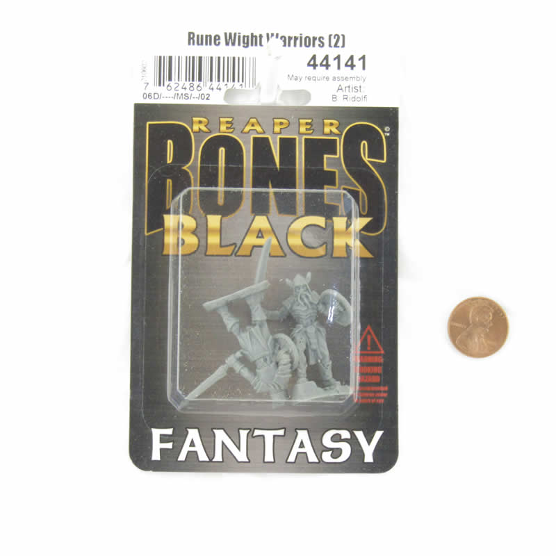 RPR44141 Rune Wight Warriors Miniature 25mm Heroic Scale Figure Bones Black (ONLINE ORDER ONLY)