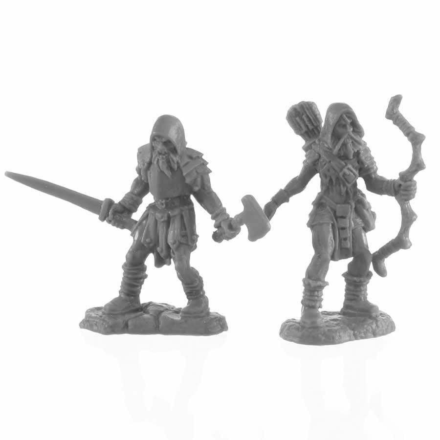 RPR44142 Rune Wight Hunters Miniature 25mm Heroic Scale Figure Bones Black (ONLINE ORDER ONLY)