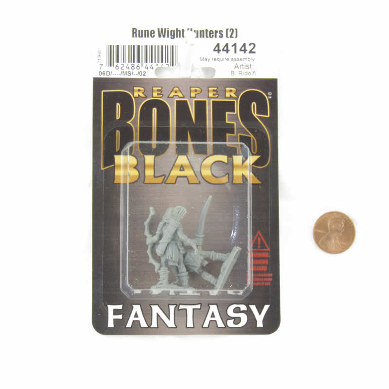 RPR44142 Rune Wight Hunters Miniature 25mm Heroic Scale Figure Bones Black (ONLINE ORDER ONLY)