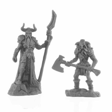 RPR44143 Rune Wight Thane and Jarl Miniature 25mm Heroic Scale Figure Bones Black (ONLINE ORDER ONLY)