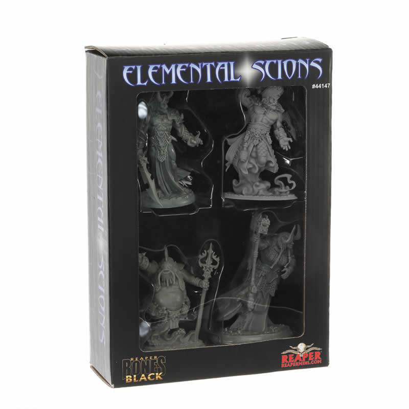 RPR44147 Elemental Scions Boxed Set Miniature 25mm Heroic Scale Figure Bones Black (ONLINE ORDER ONLY)
