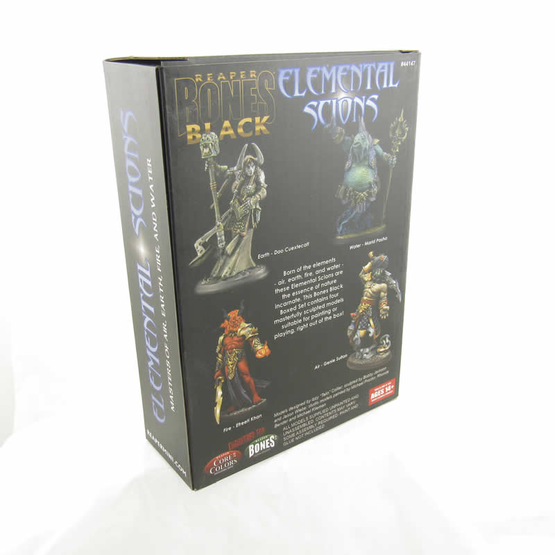 RPR44147 Elemental Scions Boxed Set Miniature 25mm Heroic Scale Figure Bones Black (ONLINE ORDER ONLY)