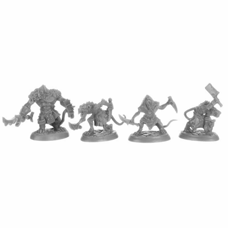 RPR44148 Wererats Miniature 25mm Heroic Scale Figure Bones Black (ONLINE ORDER ONLY)