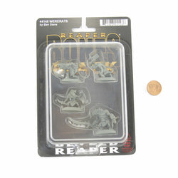 RPR44148 Wererats Miniature 25mm Heroic Scale Figure Bones Black (ONLINE ORDER ONLY)